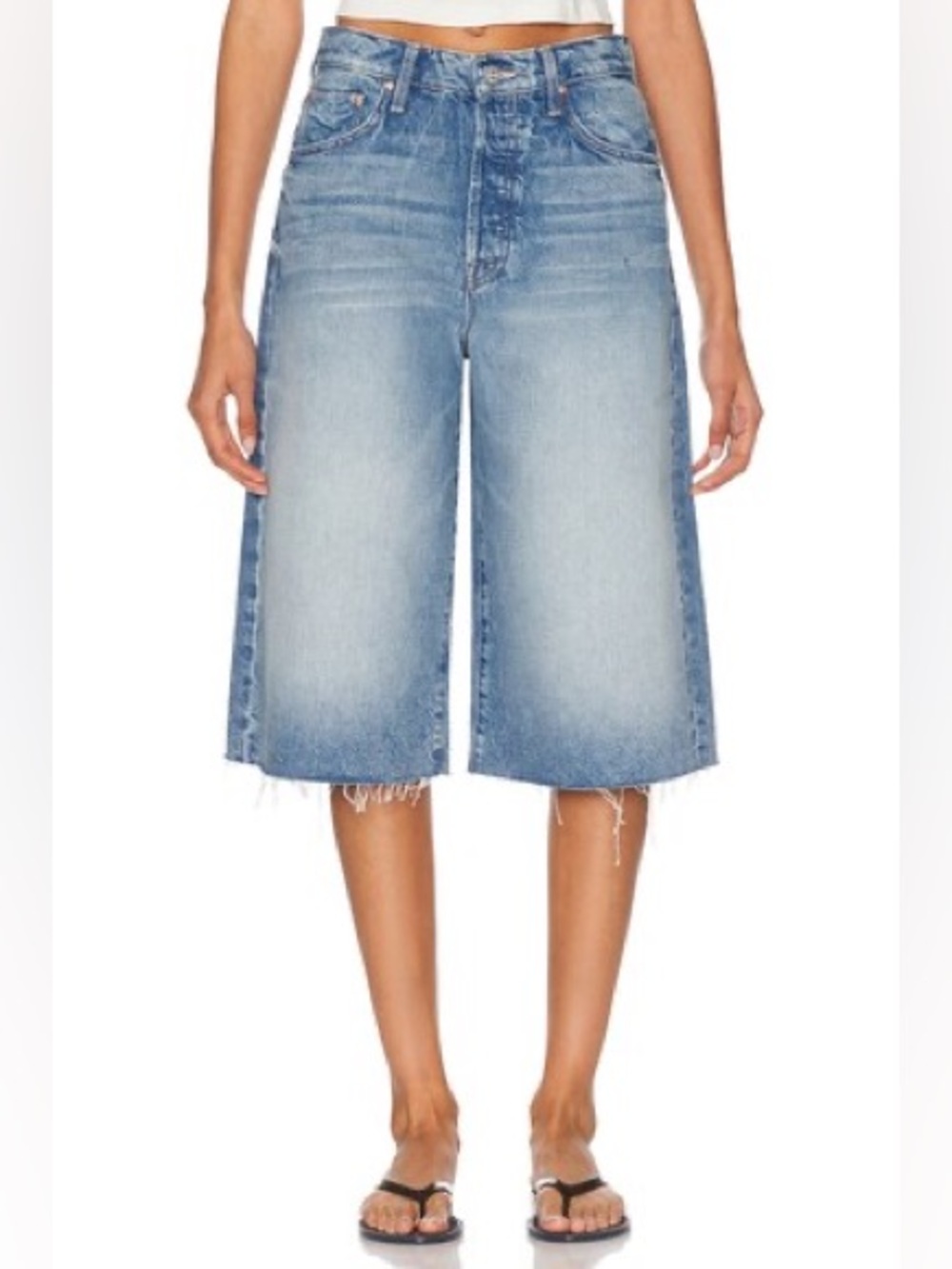 MOTHER The Whole Lot Fray Wipeout Shorts